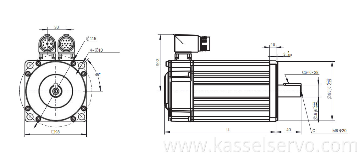 Z8A 400V 2.0KW 100mm